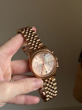 Michael Kors Women's Lexington Rose Gold-Tone Watch